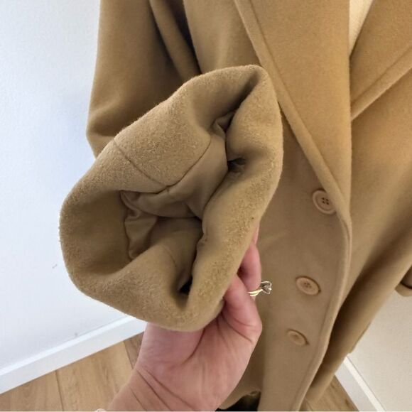[Sandro] Vintage Camel Trench Coat - Size 16 - Picture 3 of 10